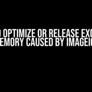 How to Optimize or Release Excessive Dirty Memory Caused by ImageIO in iOS?